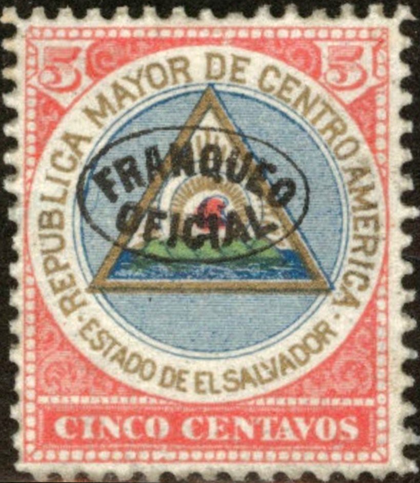 Central Amrican Republic, overprinted