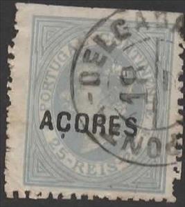 Stamp, King Luis I, Azores,  