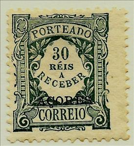 Stamp, Postage Due, Azores,  
