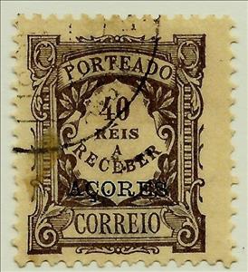 Stamp, Postage Due, Azores,  