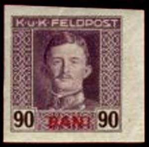 Stamp, Kaiser Karl I., Austria - Offices Abroad, Occupations,  