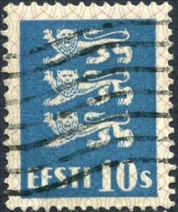 Stamp, Coat of Arms, Estonia,  