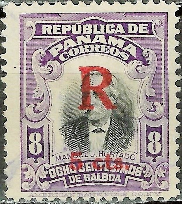 Manuel Jose Hurtado (1821-1887) (overprint)