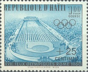 Stamp, Olympic Games in Rome, Haiti,  , Olympic Games, Stadiums