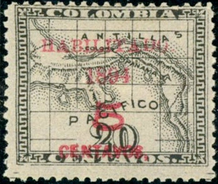 Map of the Panama (overprint)