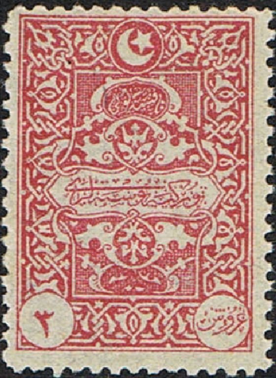 Star and crescent in ornamental frame