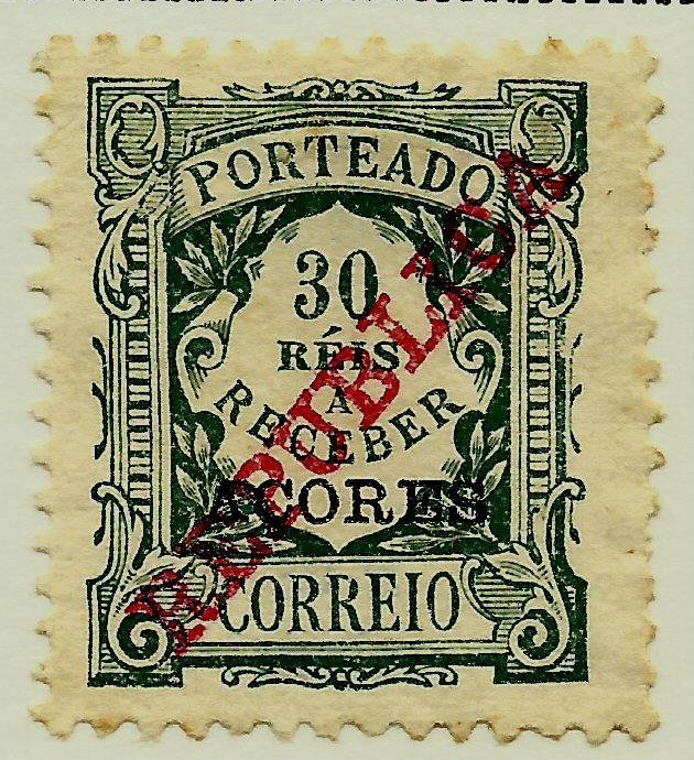 Postage Due - Republica overprint