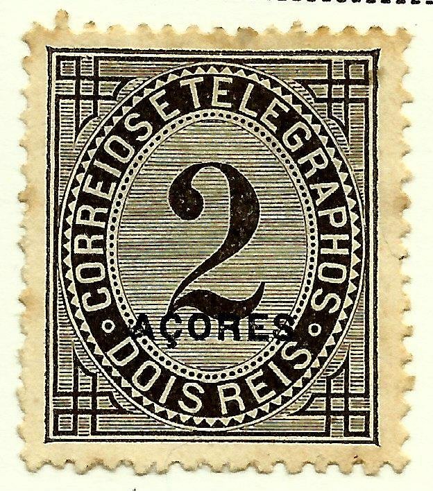 Number black overprint açores