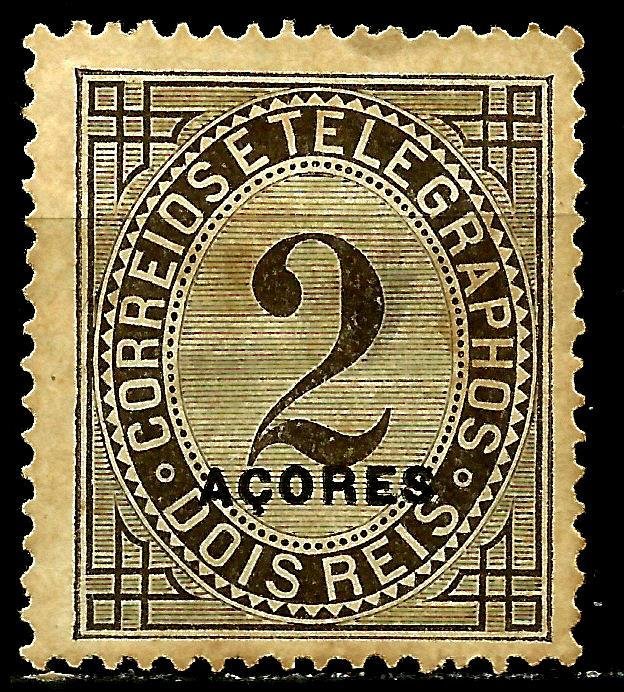 Number black overprint açores