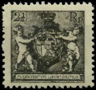 Stamp, Coat of arms, Liechtenstein,  , Coats of Arms