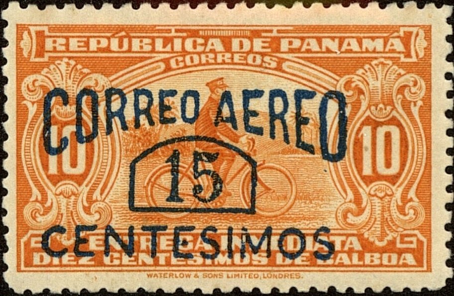 The bicyclist  (overprint)