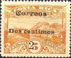 Telegrafos / Correos dos centimos 2c on 5c