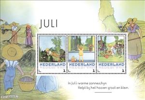Souvenir Sheet, July, Netherlands,  