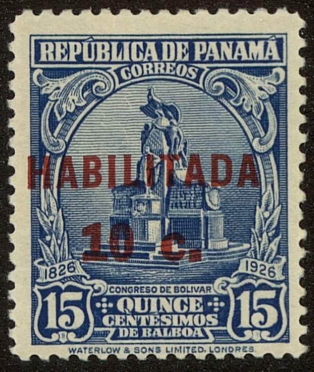 1927 Overprinted "HABILITADA" or Surcharged