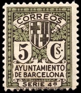 Stamp, Escudo de la ciudad, Spain,  