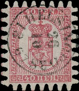 Stamp, Coat of Arms type m/60, Finnish values, Finland,  