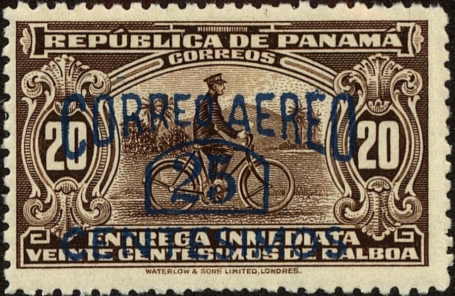 The bicyclist  (overprint)