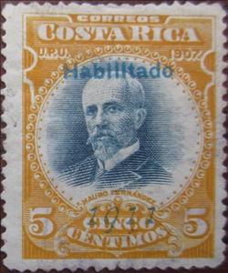 Stamp, Mauro Fernández Acuńa, Costa Rica,  