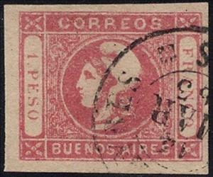 Stamp, Liberty head, Argentina,  