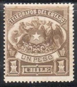 Stamp, Coat of Arms, Chile,  