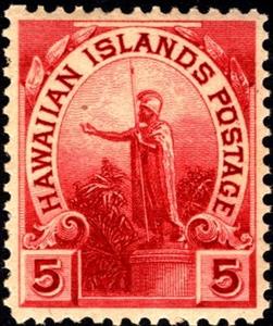 Stamp, Statue, Hawaii,  , Statues
