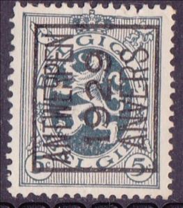 Stamp, Precenceled heraldic lion, Belgium,  