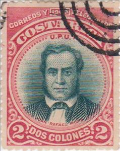 Stamp, Juan Rafael Mora (1814-1860), Costa Rica,  