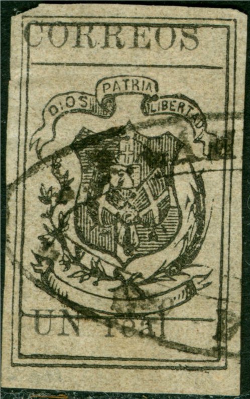 Coat of arms (value and inscr. correos in black)