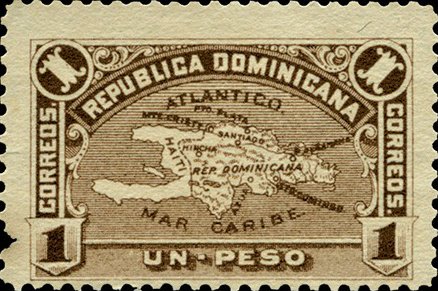 Map of Hispaniola Island