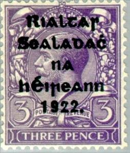 Stamp, King George V Overprint, Ireland,  