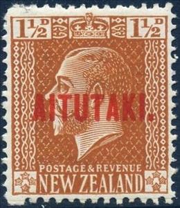 Stamp, King George V, Aitutaki,  