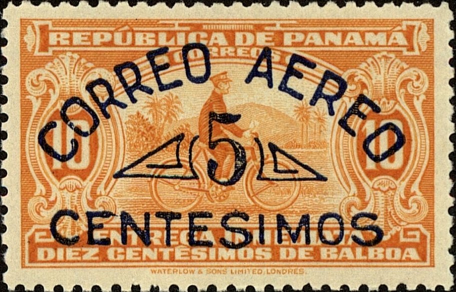 The bicyclist  (overprint)