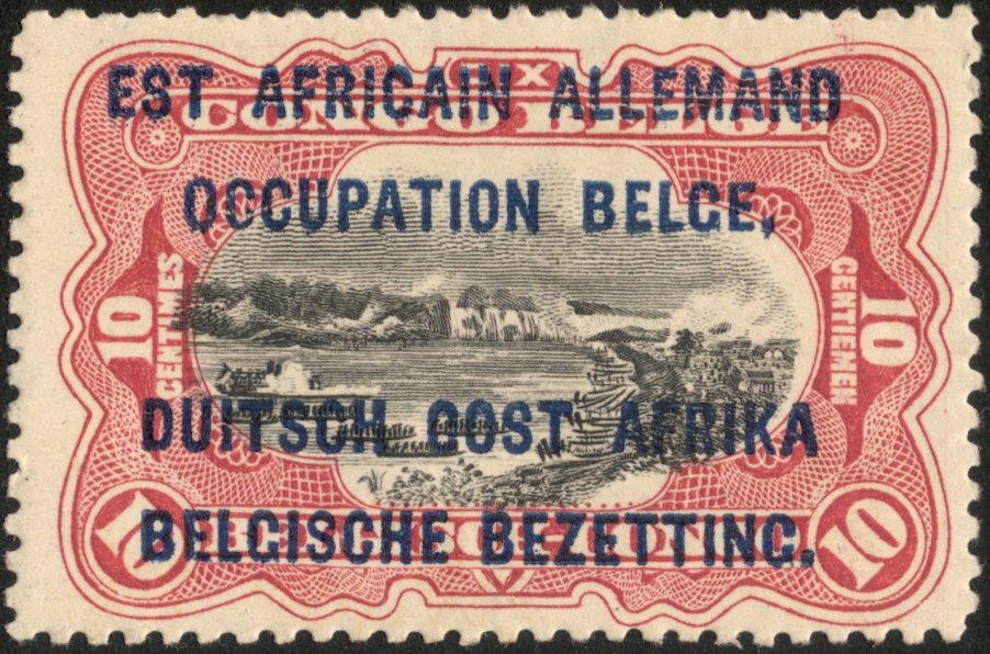Type 'Mols' bilingual stamps with overprint