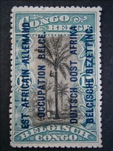 Stamp, Type 'Mols' bilingual stamps with overprint, Ruanda-Urundi,  