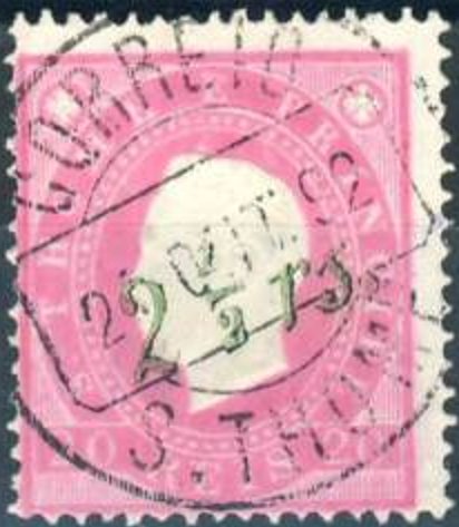 King Luis I surcharged