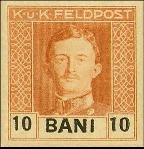 Stamp, Kaiser Karl I., Austria - Offices Abroad, Occupations,  