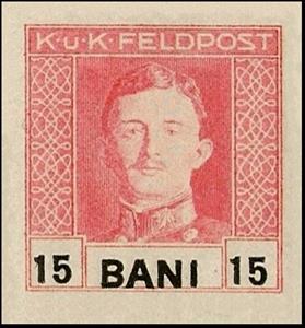 Stamp, Kaiser Karl I., Austria - Offices Abroad, Occupations,  