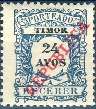 Postage due - Lisboa overprint
