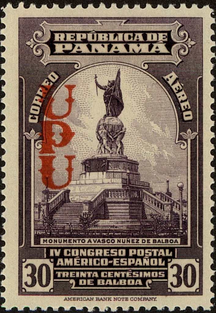 Balboa a monument (overprint)