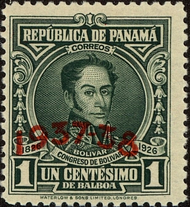 Simón Bolívar (1783-1830) (overprint)