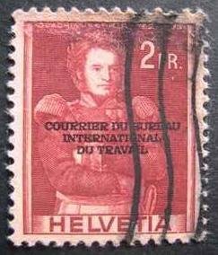 Stamp, Colonel Joachim Forrer (1782-1833) (overprint), Switzerland,  , Generals, Uniforms