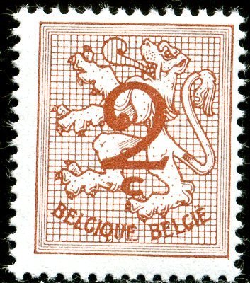 Value number on heraldic lion