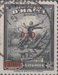 Stamp, Colonel Francois Capois surcharged 30c on 1,35G, Haiti,  , Battle, Uniforms