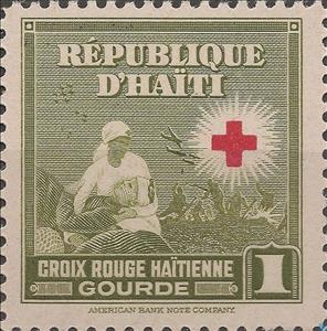 Stamp, Nurse and injured, Haiti,  , Red Cross and Red Crescent