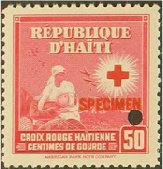 Stamp, Nurse and injured, Haiti,  , Red Cross and Red Crescent
