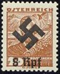 Stamp, Costumes overprinted, Austria,  