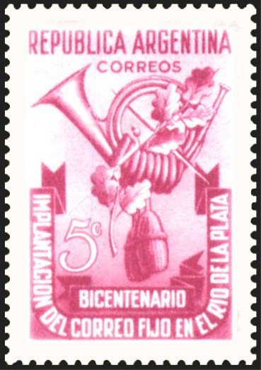 2nd centenary of Postal Services in Rio de la Plata