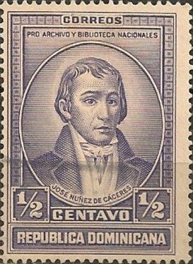 Stamp, Jose Nuňez de Caceres (1772-1846), Dominican Republic,  