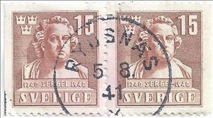 Se-tenant, Sergel, Johan Tobias, Sweden,  , Commemoration, Famous People, Sculptures