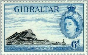 Stamp, Europa Point, Gibraltar,  